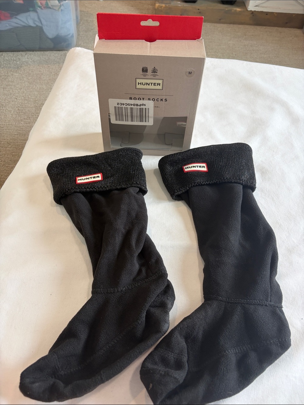 NWT HUNTER Black light Sparkle Tall Boot Socks. Size Med. 5-7